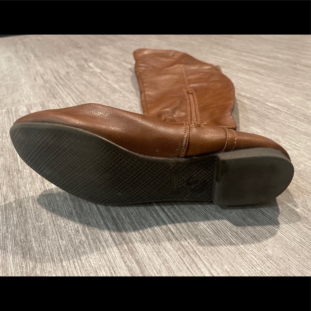 Leather baxboo boots